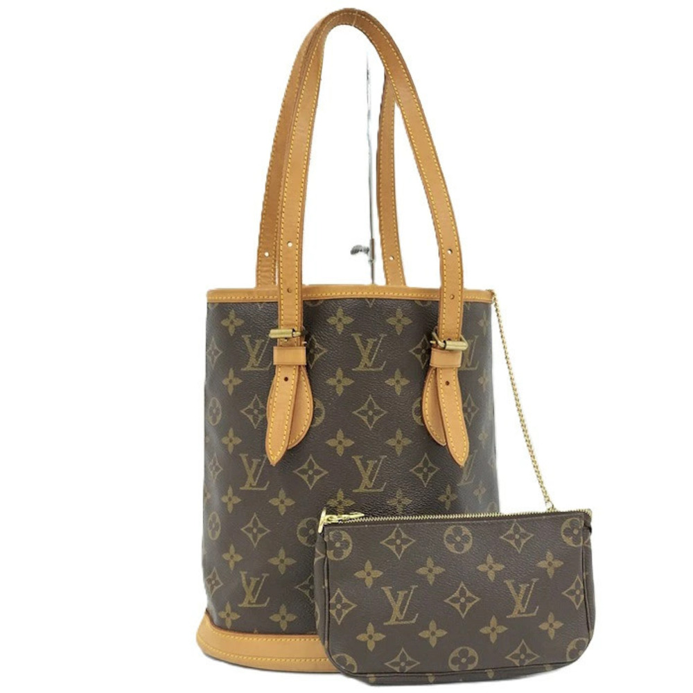 Louis Vuitton Bucket Shoulder Bag Monogram